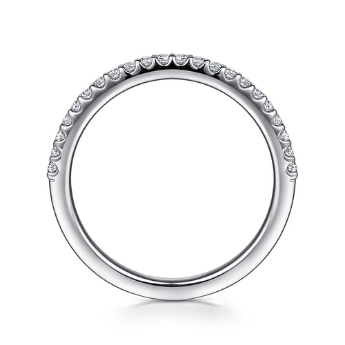 14K White Gold Matching Wedding Band