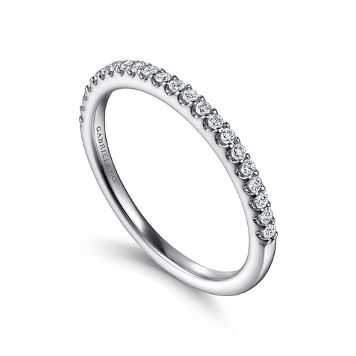 14K White Gold Matching Wedding Band