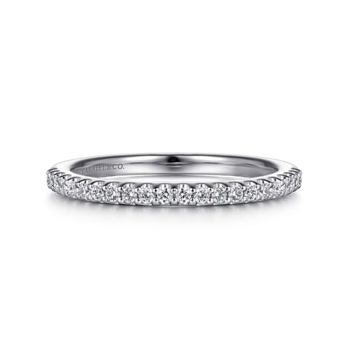 14K White Gold Matching Wedding Band