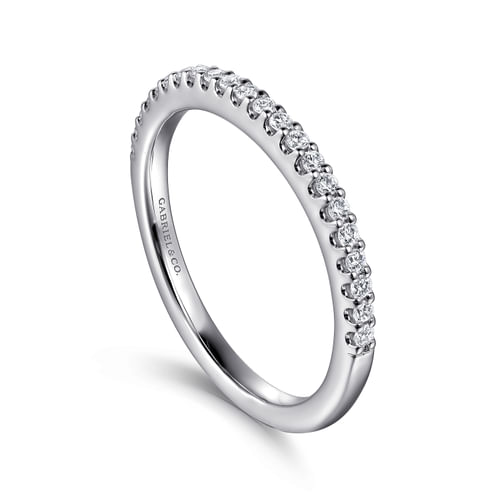 14K White Gold Matching Wedding Band