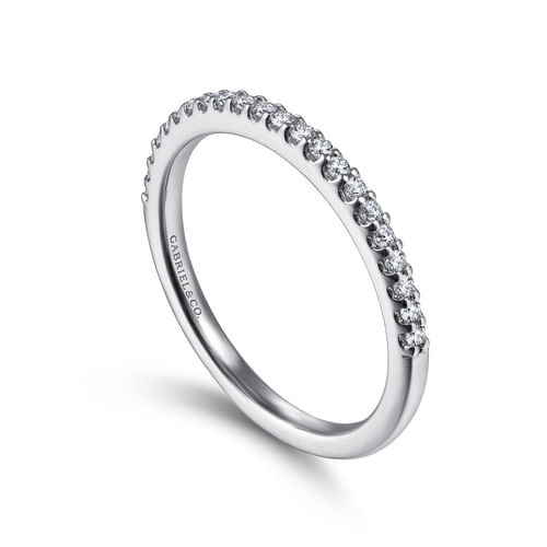 14K White Gold Matching Wedding Band