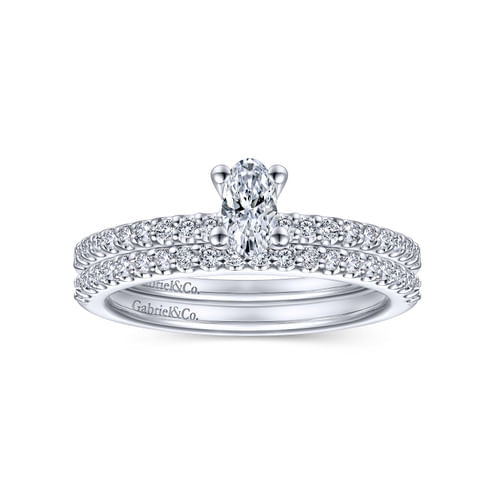 14K White Gold Matching Wedding Band