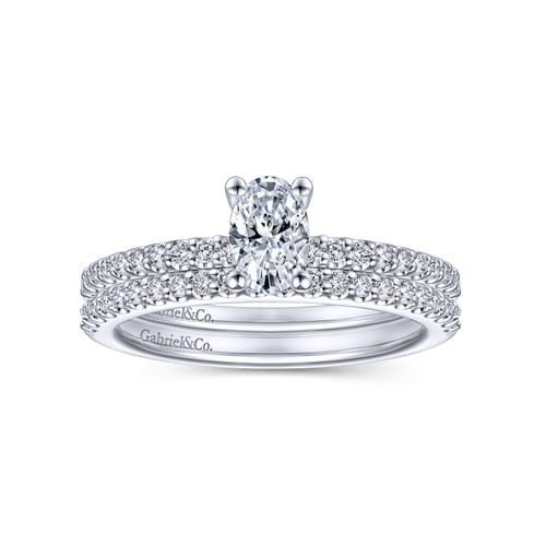 14K White Gold Matching Wedding Band