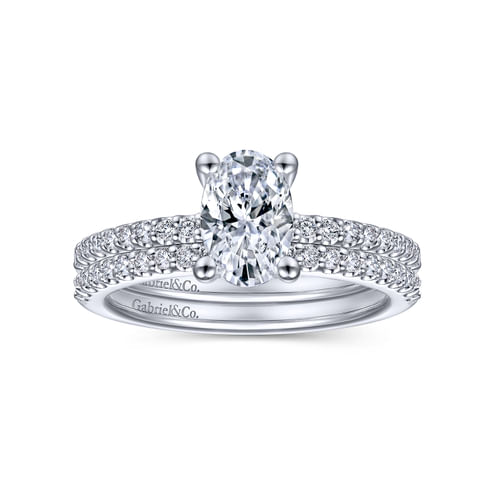 14K White Gold Matching Wedding Band