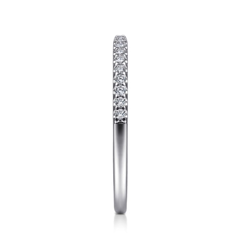 14K White Gold Matching Wedding Band