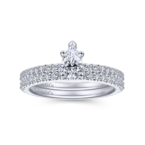14K White Gold Matching Wedding Band