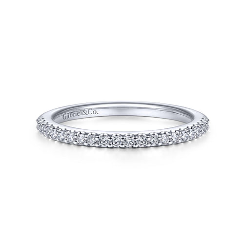 14K White Gold Matching Wedding Band