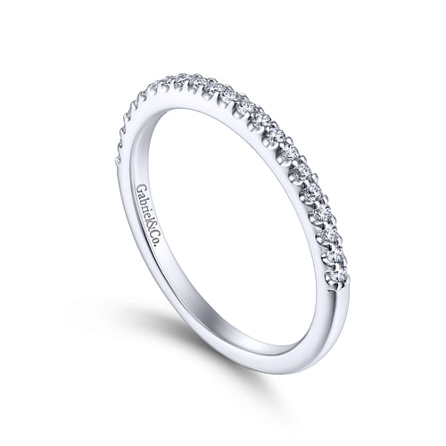 14K White Gold Matching Wedding Band