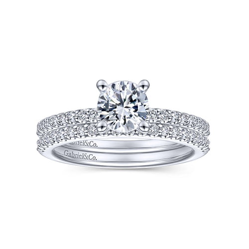 14K White Gold Matching Wedding Band