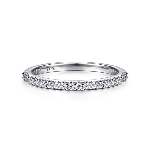 14K White Gold Matching Wedding Band