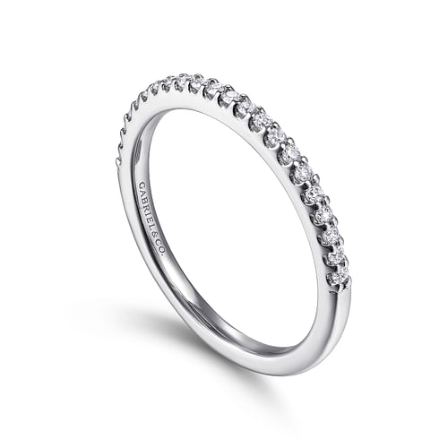 14K White Gold Matching Wedding Band