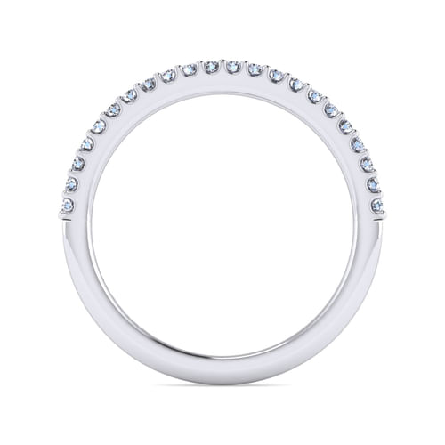 14K White Gold Matching Wedding Band