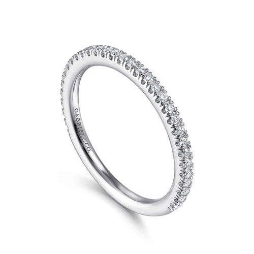 14K White Gold Matching Wedding Band