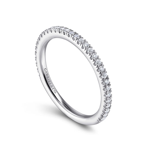 14K White Gold Matching Wedding Band