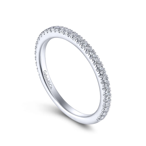 14K White Gold Matching Wedding Band