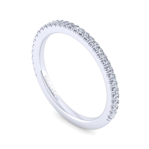 14K White Gold Matching Wedding Band