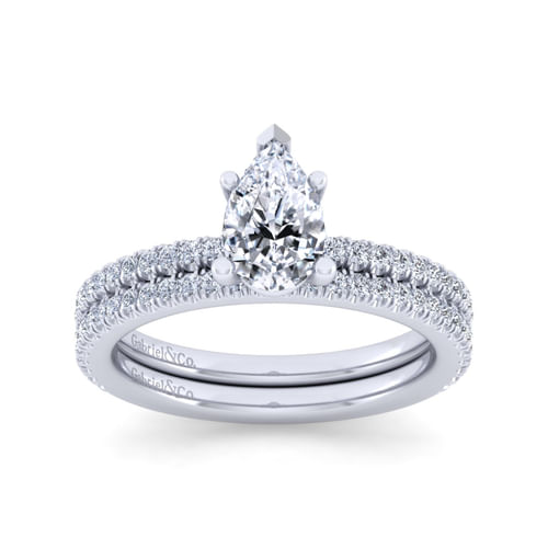 14K White Gold Matching Wedding Band