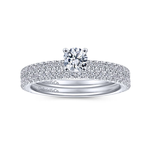 14K White Gold Matching Wedding Band