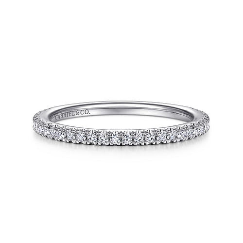 14K White Gold Matching Wedding Band