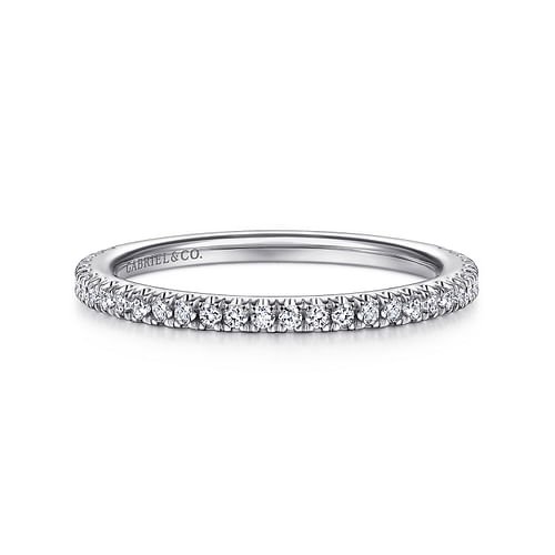 14K White Gold Matching Wedding Band