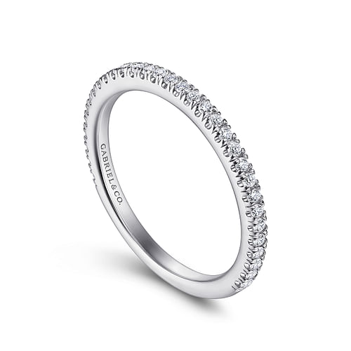 14K White Gold Matching Wedding Band