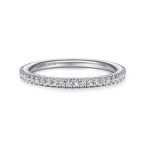 14K White Gold Matching Wedding Band