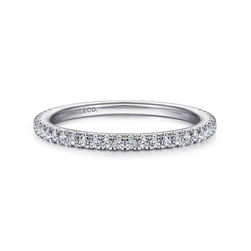 14K White Gold Matching Wedding Band