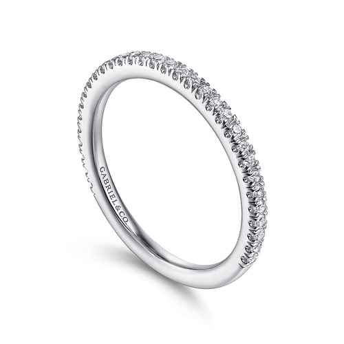 14K White Gold Matching Wedding Band