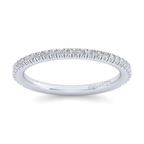 14K White Gold Matching Wedding Band