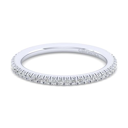 14K White Gold Matching Wedding Band