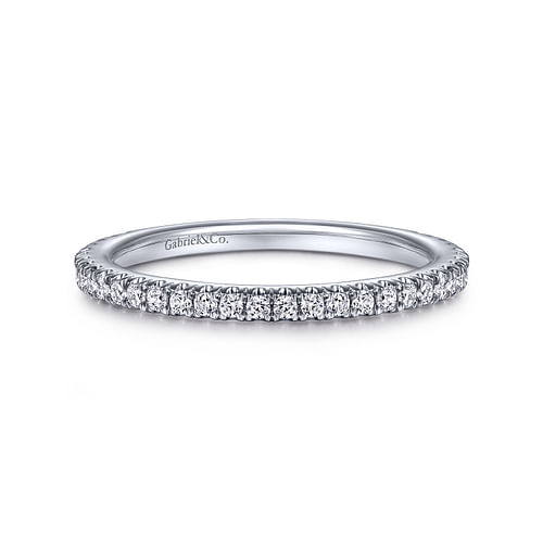 14K White Gold Matching Wedding Band