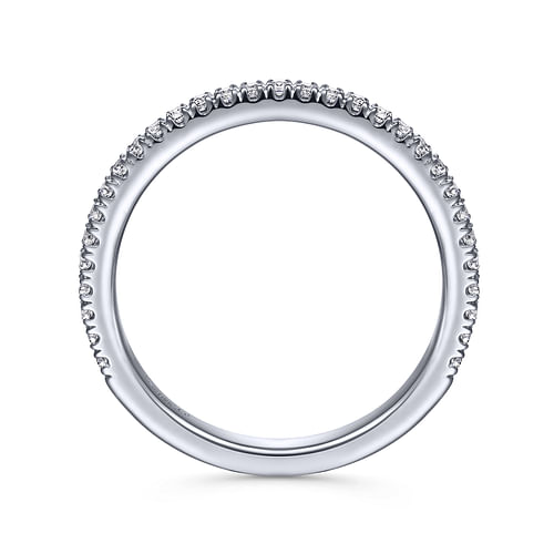 14K White Gold Matching Wedding Band