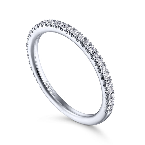 14K White Gold Matching Wedding Band