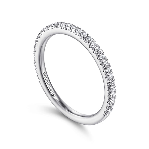 14K White Gold Matching Wedding Band