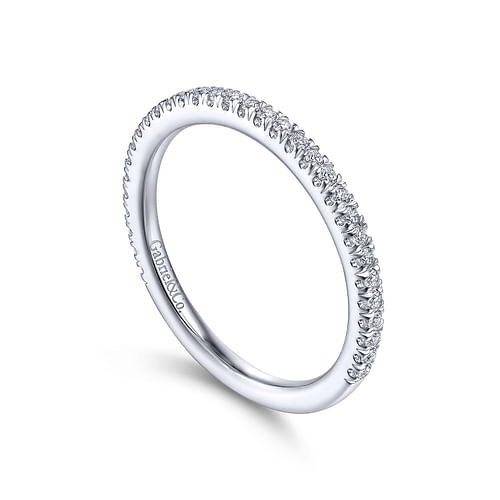 14K White Gold Matching Wedding Band