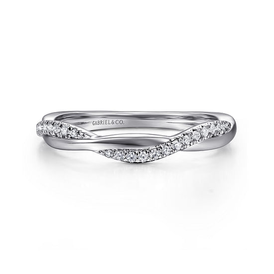 Gabriel - 14K White Gold Matching Wedding Band