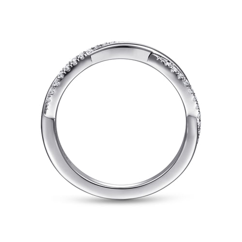 14K White Gold Matching Wedding Band