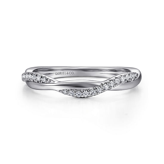 Gabriel - 14K White Gold Matching Wedding Band