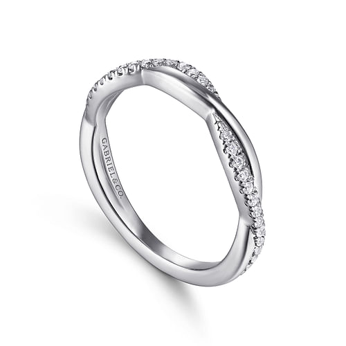 14K White Gold Matching Wedding Band