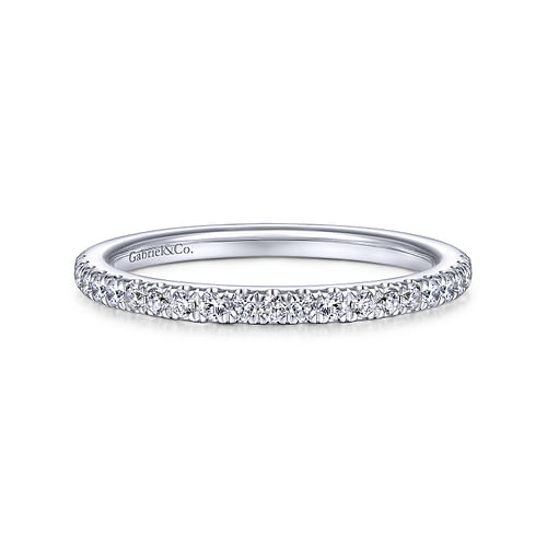 14K White Gold Matching Wedding Band