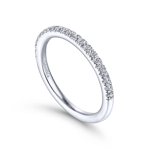 14K White Gold Matching Wedding Band