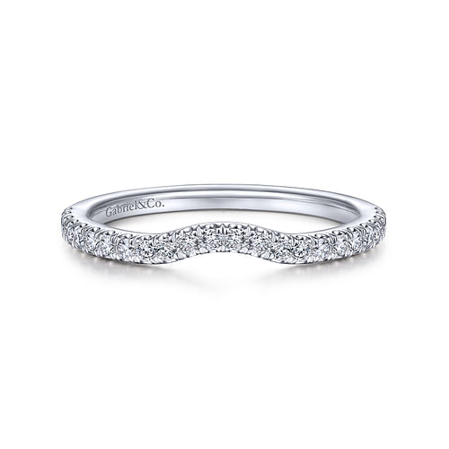 14K White Gold Matching Wedding Band