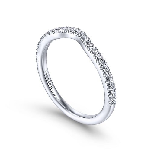 14K White Gold Matching Wedding Band