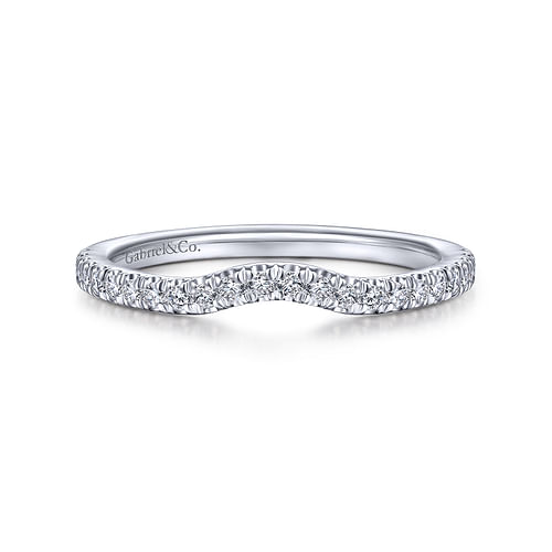 14K White Gold Matching Wedding Band