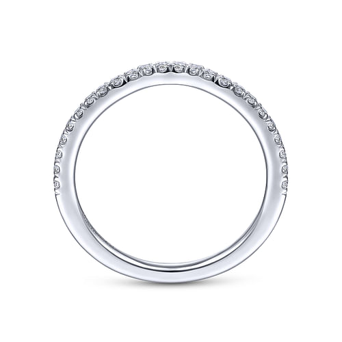 14K White Gold Matching Wedding Band