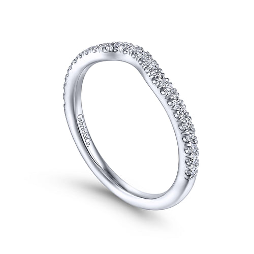 14K White Gold Matching Wedding Band