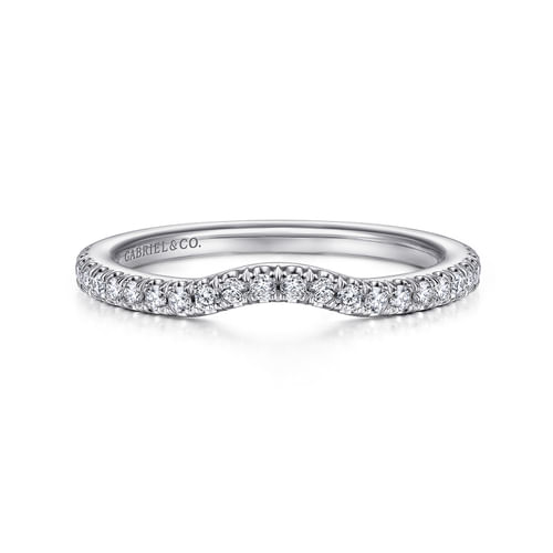 14K White Gold Matching Wedding Band