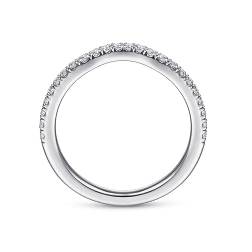 14K White Gold Matching Wedding Band