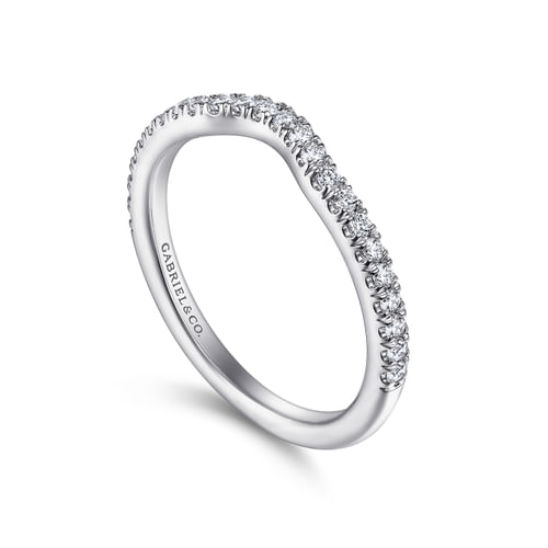 14K White Gold Matching Wedding Band
