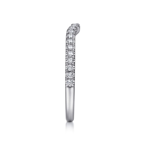 14K White Gold Matching Wedding Band
